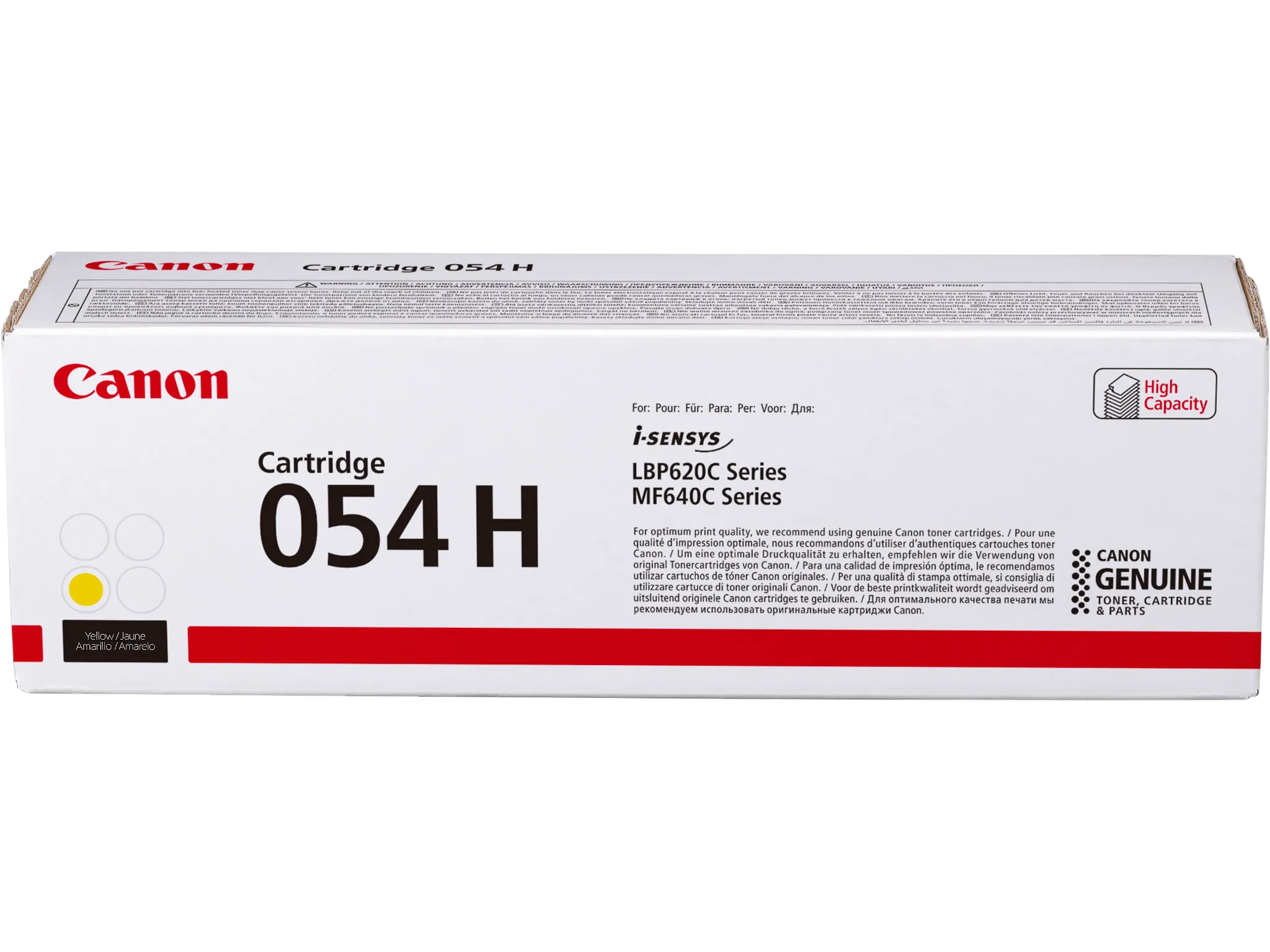 Canon 054H Y Gelb Toner – Original für i-SENSYS LBP621Cw & MF641Cw-Serie