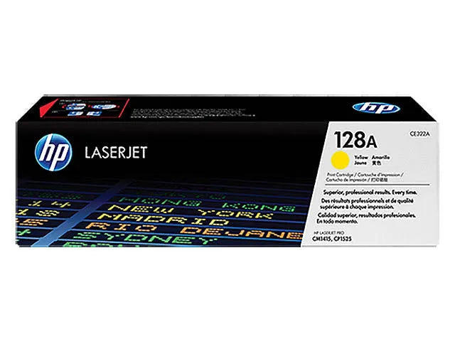 HP 128A (CE322A) Gelb Toner – Original für Color LaserJet CM1415 / CP1525-0