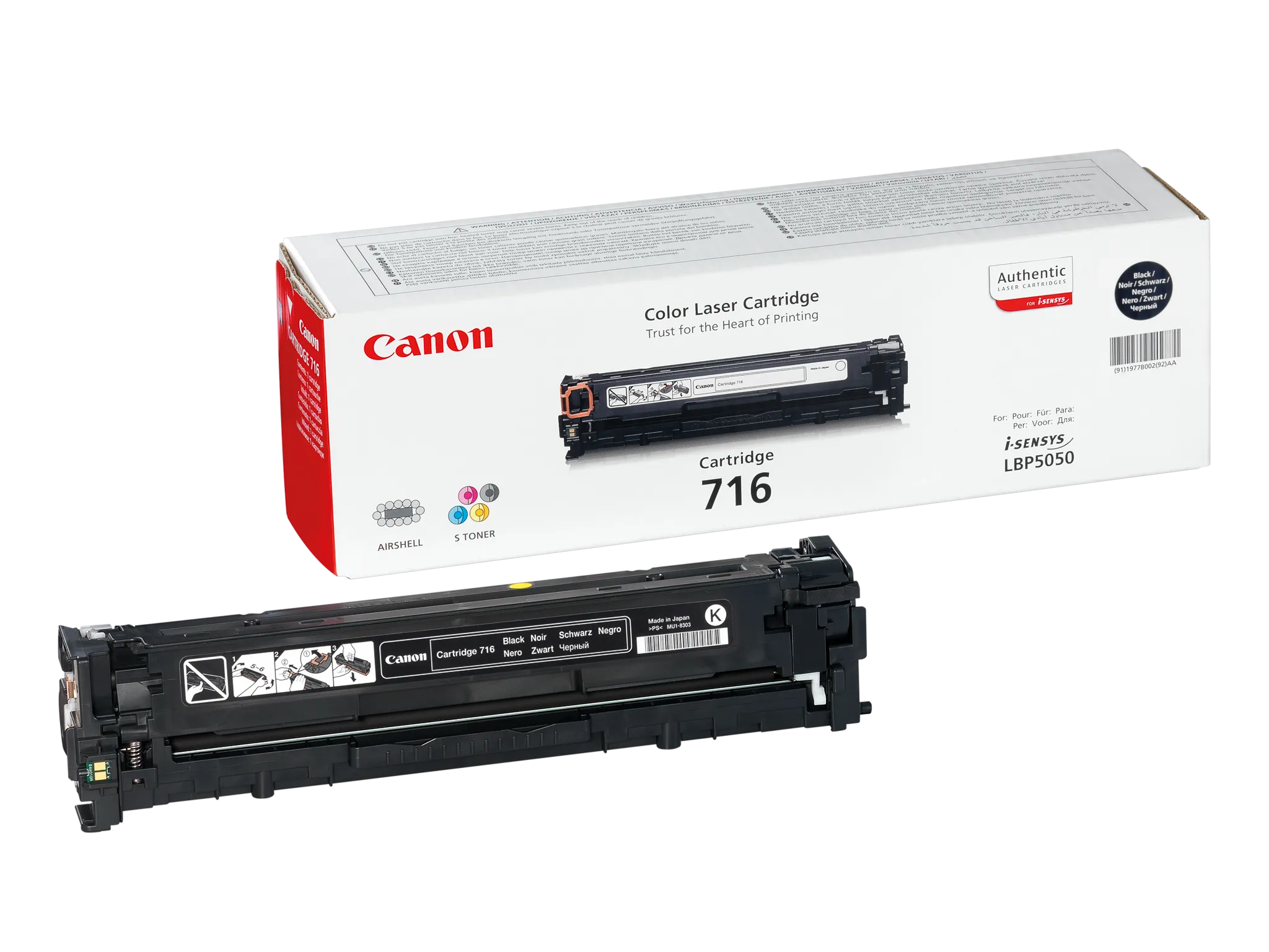 Canon 716 BK Schwarz Toner – Tiefschwarz, zuverlässig & langlebig-0