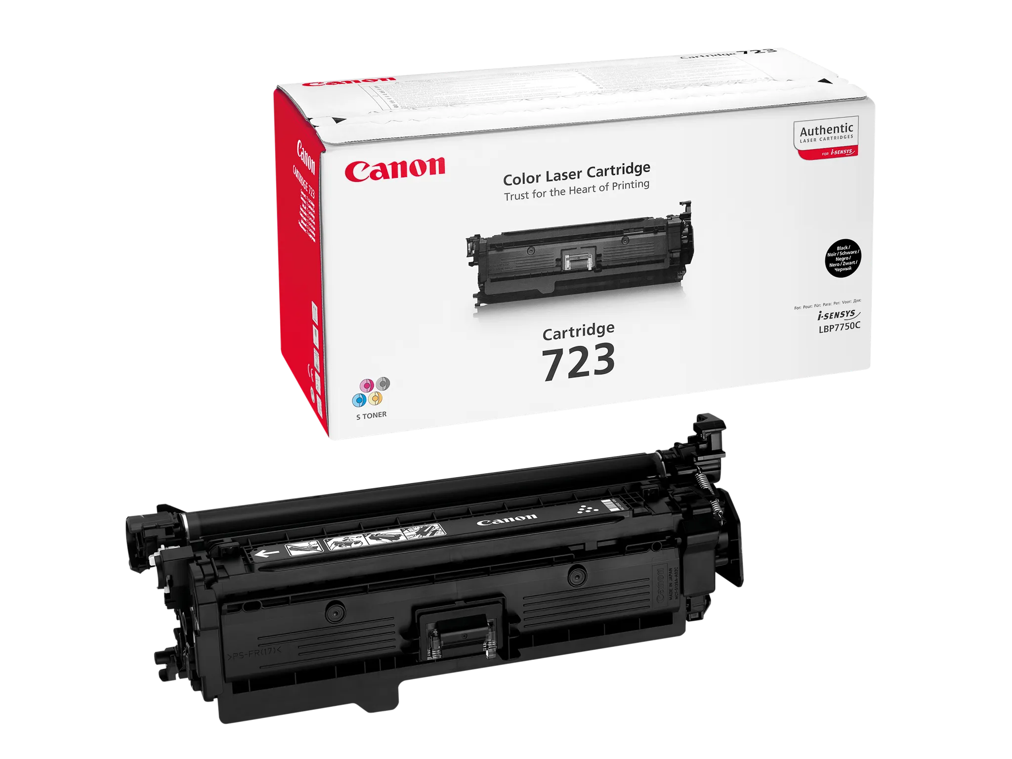 Canon 723 BK Schwarz Toner – Original Tonerkartusche für gestochen scharfe Ausdrucke (5.000 Seiten)