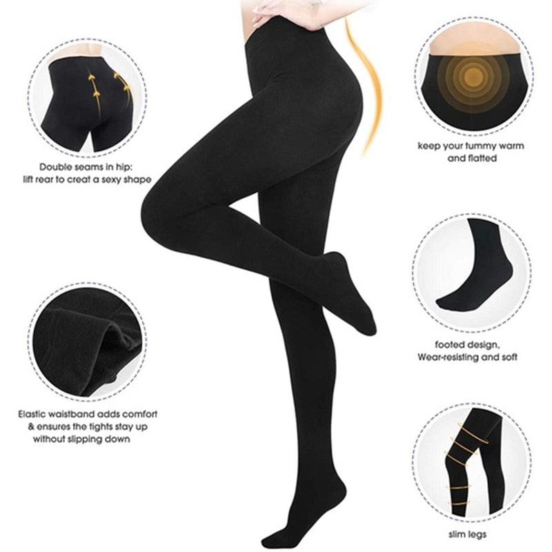 Women Shapewear Compression Leggings Leg Slimming Body Shaper Middle Waist Tummy Control Panties Thigh Sculpting Slimmer-1