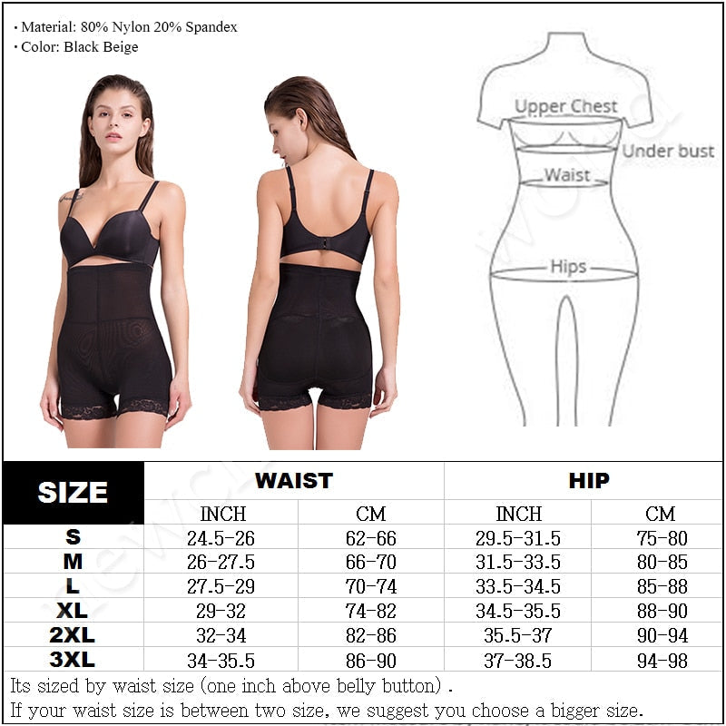 Women High Waist Lace Butt Lifter Body Shaper Tummy Control Panties Boyshort ASS Pad Shorts Hip Enhancer Shapewear-4