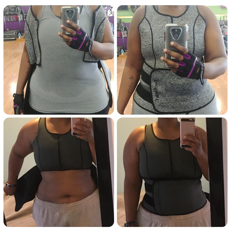 Women Slimming Body Shaper Waist Trainer Vest Compression Shirts Weight Loss Corset Sweat Sauna Suit Workout Tank Tops Shapewear-2